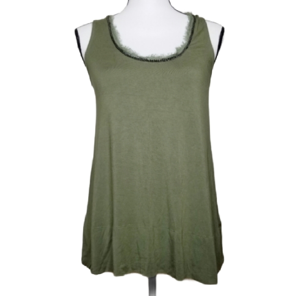 Kenneth Cole Tops - KENNETH COLE NEW YORK ARMY GREEN TANK TOP